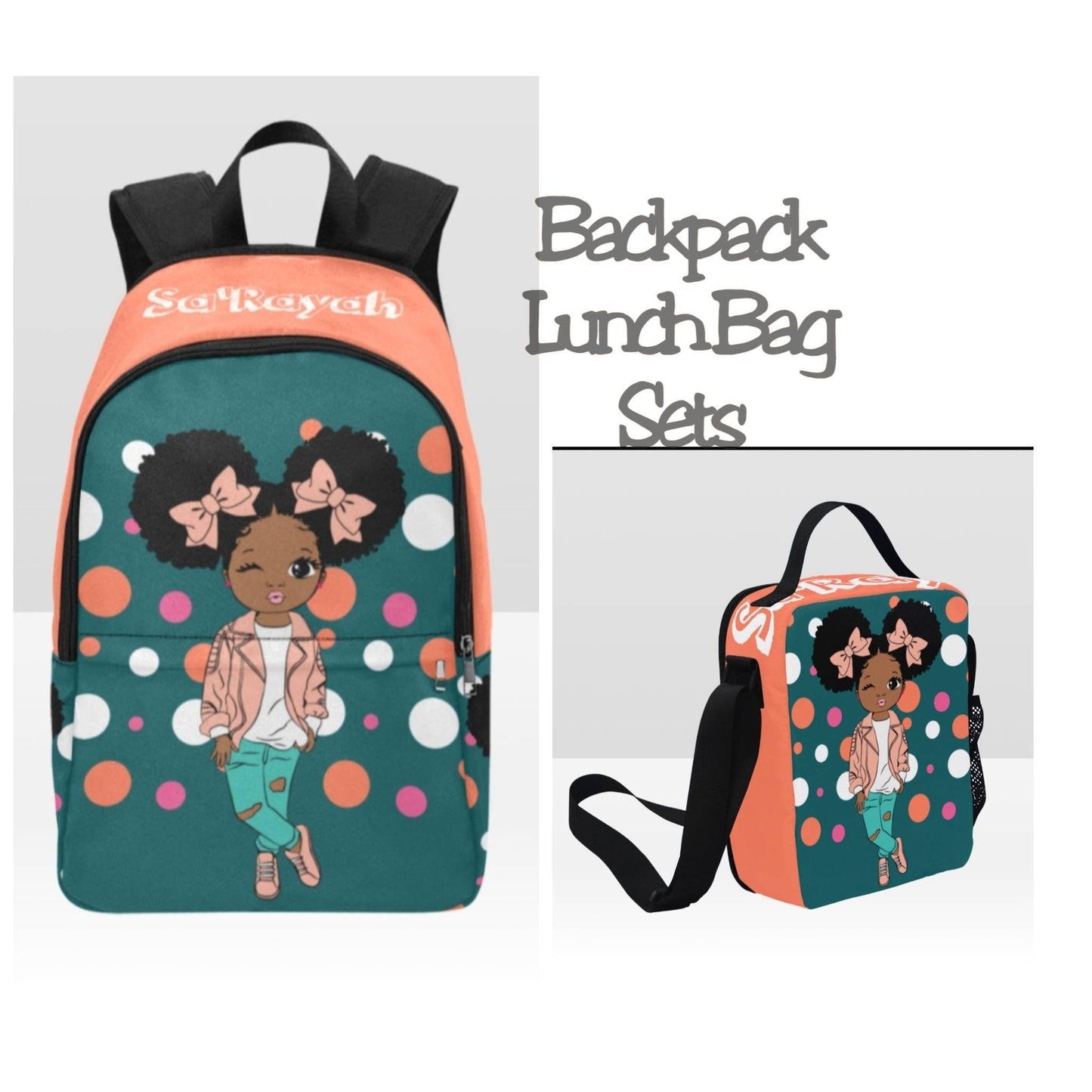 Custom Black Girl Backpack
