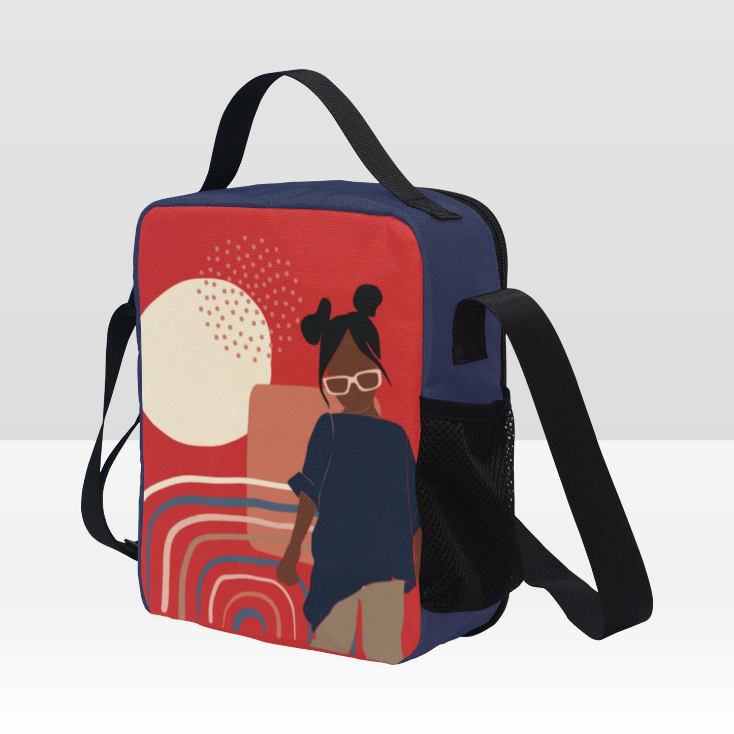 Black girl bookbag, ponytails shades, black girl backpack, black girl magic, melanin, custom bookbag, custom backpack, afro puffs