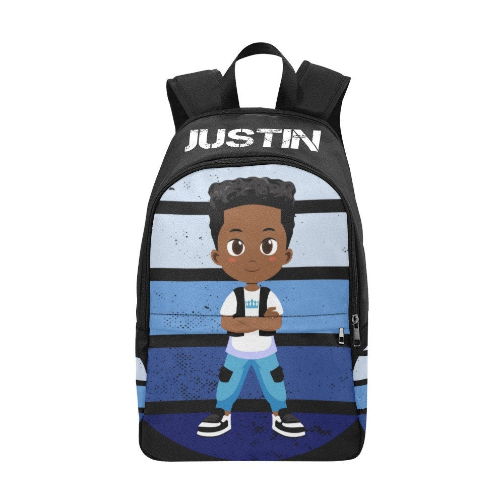 Black boy bookbag, black boy backpack, back to school, black boy joy, black boy bag, custom bookbag, custom bacpack