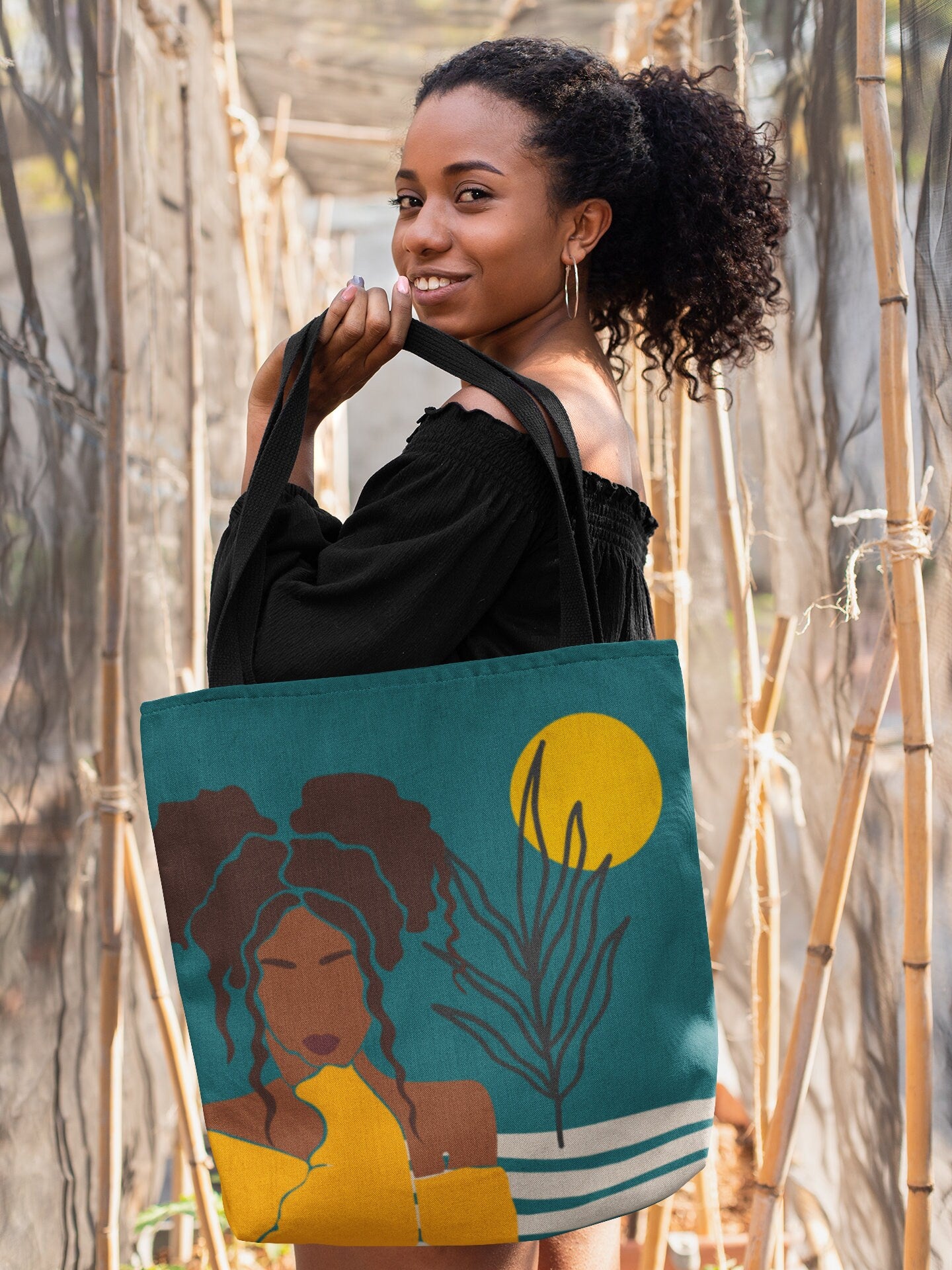 Locs and Light Tote Bag