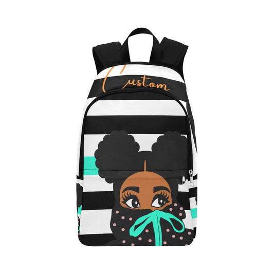 Black girl book bag, black girl back pack, gifts for girls, back to school, black girl magic, personlaized bookbag,