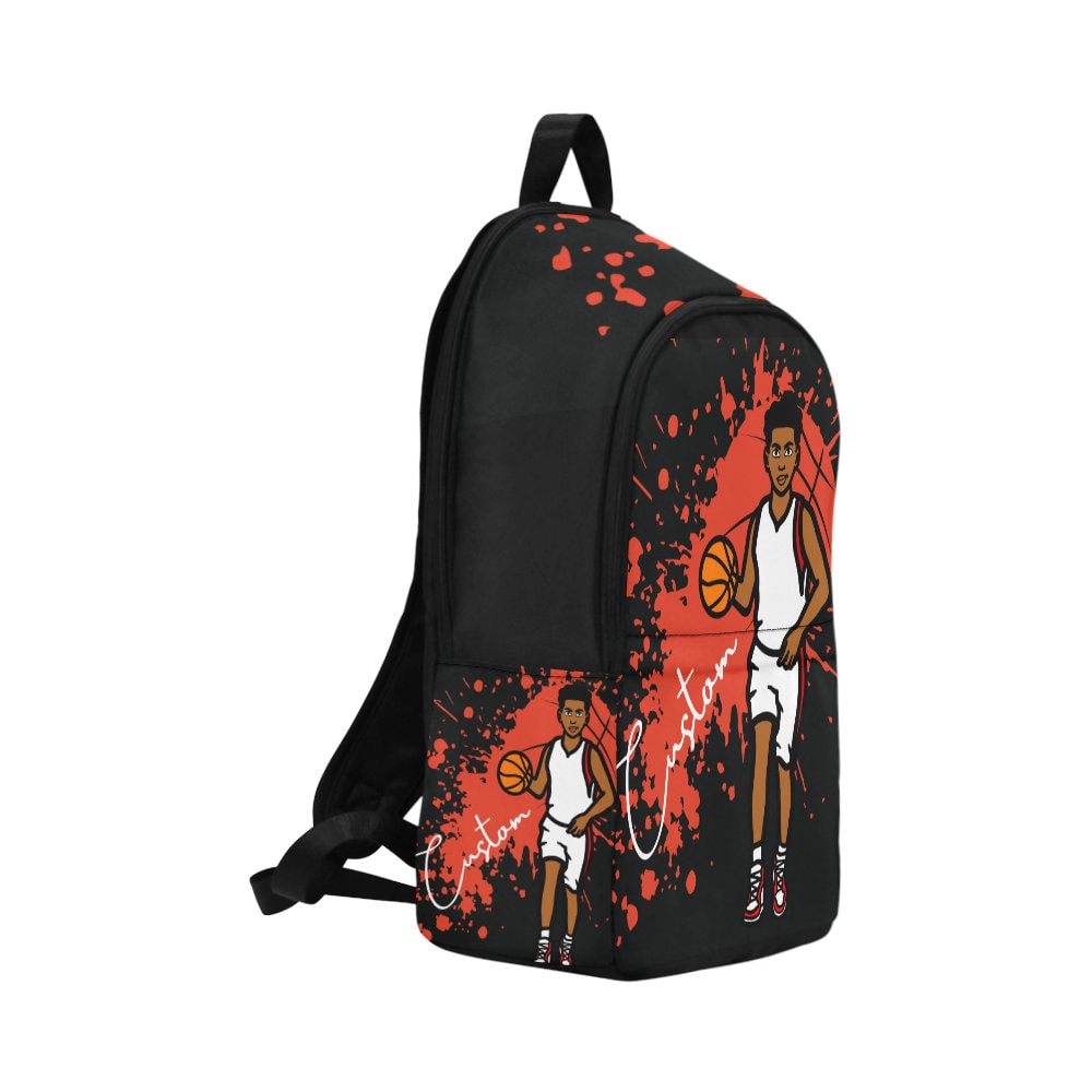 Black Boy Backpack, basketball bookbag, Custom backpack, Custom book bag,  black boy joy, custom school bag,  african american boy