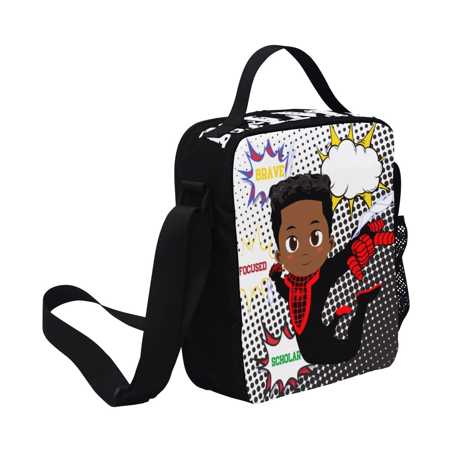 Black boy bookbag, boy gift, blackboy backpack, spider bookbag, bookbag, boy birthday gift,