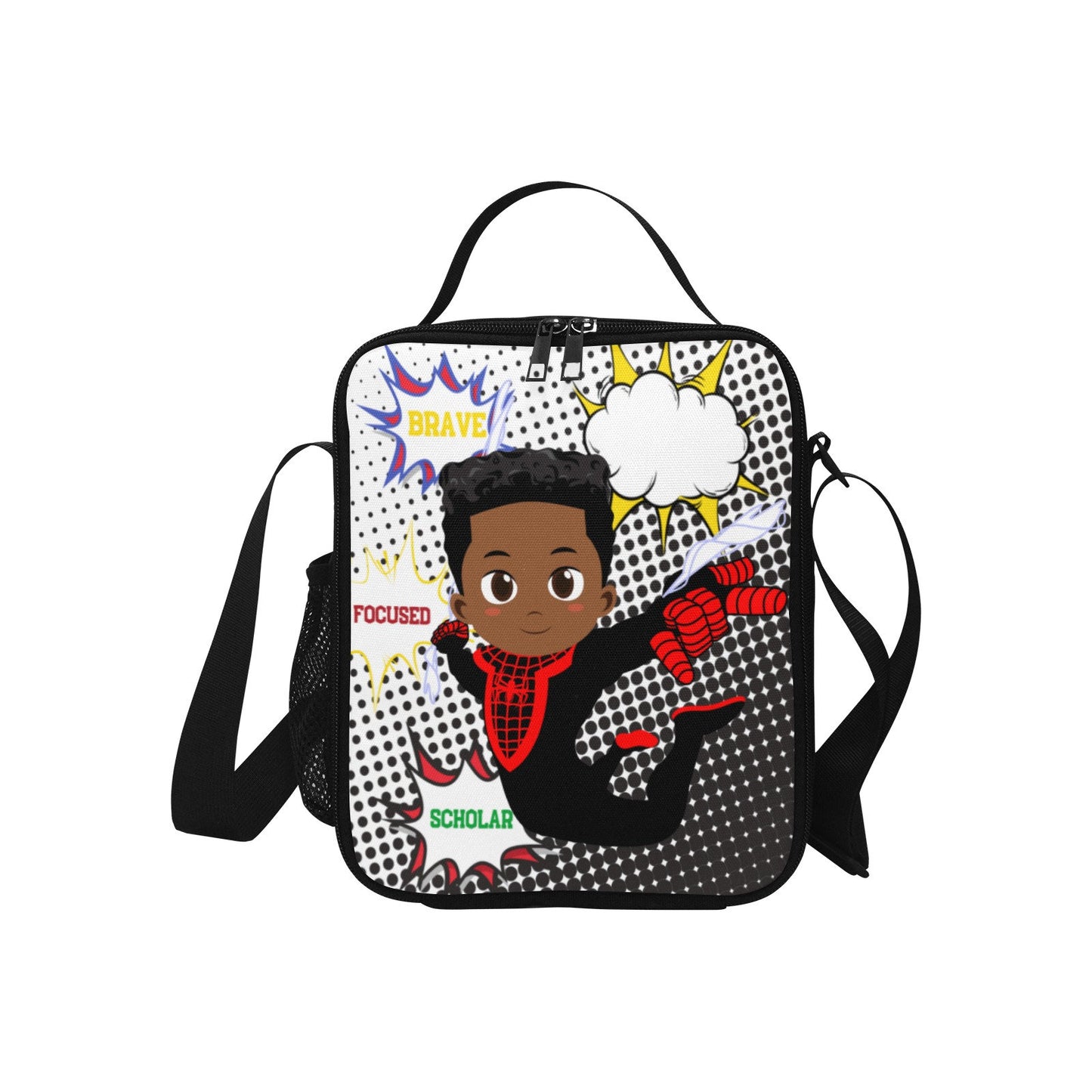 Black boy bookbag, boy gift, blackboy backpack, spider bookbag, bookbag, boy birthday gift,